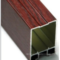 Pulido Construcción de grano de madera Ventana de aluminio Perfil de puerta Perfil de aluminio